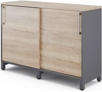 Шкаф-купе Kobor HK/2-120/60/M graphite/natural 220814