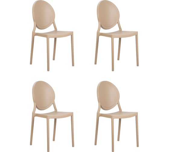 Набор обеденных стульев DOBRIN ALBERT бежевый, 4 шт. LMZL-PP712-N_P-beige