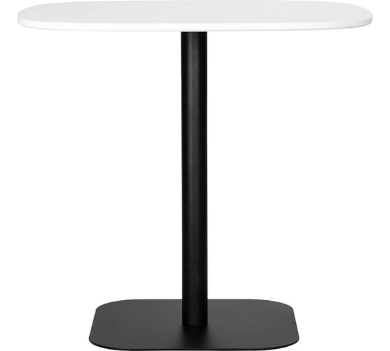 Стол обеденный DOBRIN OTIS белая столешница, черное основание LMZL-TD535_B-M_MDF-white