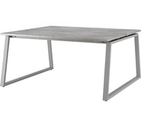 Стол офисный  Kobor TR/2-140/160 aluminum/chicago 217319