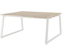 Стол офисный Kobor TR/2-140/120 white/natural 217451