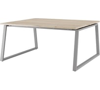 Стол офисный Kobor TR/2-140/120 aluminum/natural 217347