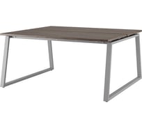 Стол офисный  Kobor TR/2-140/120 aluminum/charlston 217368