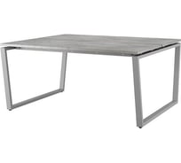 Стол офисный  Kobor OTR/2-140/160 aluminum/chicago 217735