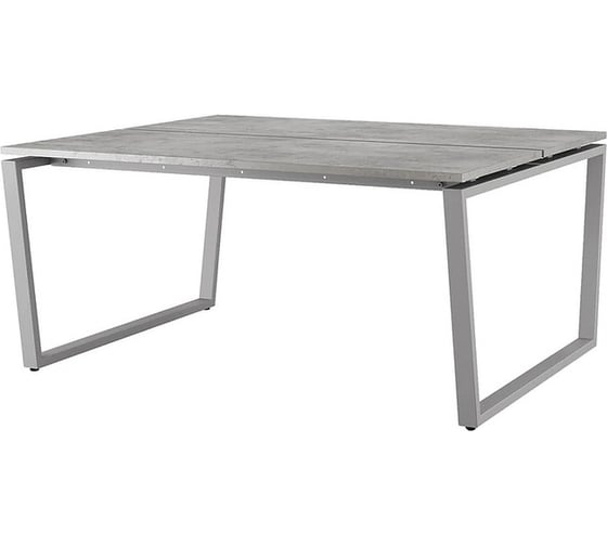 Стол офисный  Kobor OTR/2-140/160 aluminum/chicago 217735