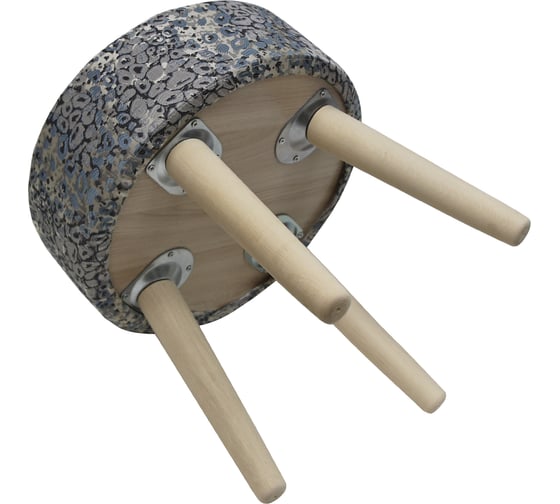 Пуф Эскар Stone круглый, цвет синий, D36 см 167082640