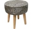 Пуф Эскар Stone круглый, цвет серый, D36 см 167082660 1
