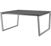 Стол офисный Kobor OTR/2-140/120 aluminum/wood 217742