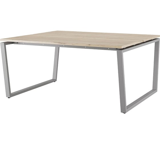 Стол офисный Kobor OTR/2-140/160 aluminum/natural 217777