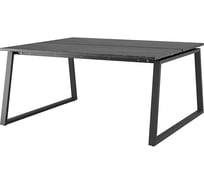 Стол офисный Kobor TR/2-140/140 black/wood 217125