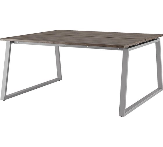 Стол офисный Kobor TR/2-140/160 aluminum/charlston 217382