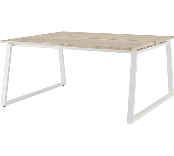 Стол офисный Kobor TR/2-140/140 white/natural 217458
