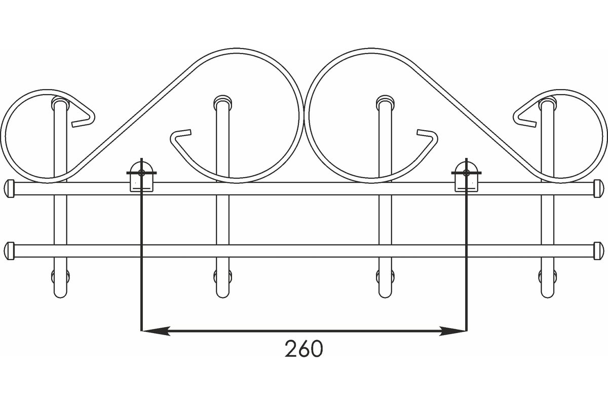Вешалка настенная тс 1