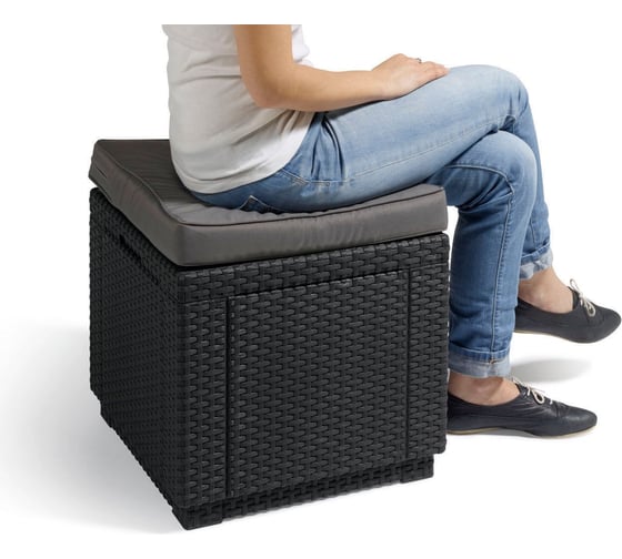 Пуф Keter Cube With Cushion 213785