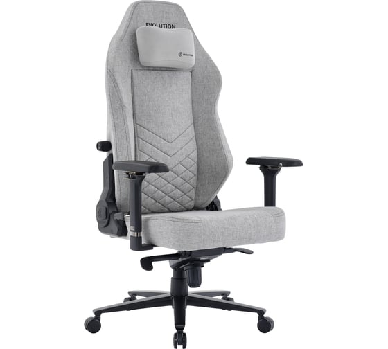 Кресло игровое Evolution TITAN FABRIC серое