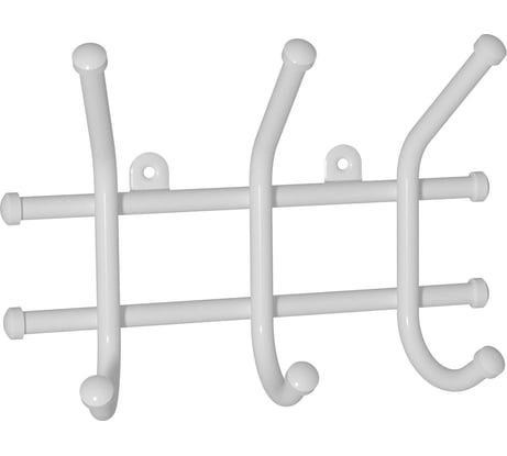 Настенная вешалка ЗМИ Норма 3 цвет белый ВН64Б