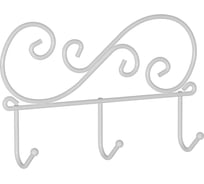 Настенная вешалка ЗМИ Кружева 3 цвет белый ВН275Б