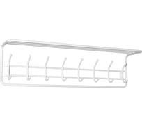 Настенная вешалка ЗМИ с полкой цвет белый ВСП169Б