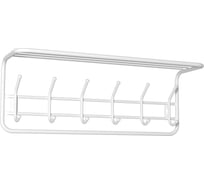 Вешалка настенная ЗМИ с полкой / цвет белый ВСП 7 Б ВСП 7  Б