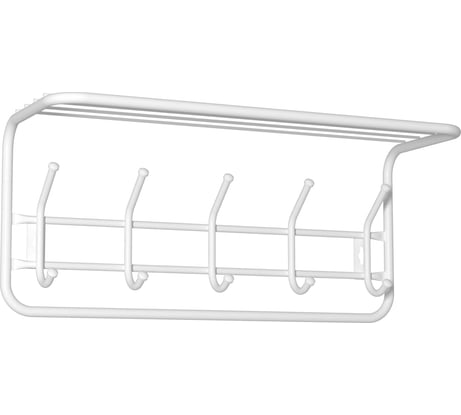 Вешалка настенная ЗМИ с полкой / цвет белый ВСП 6 Б ВСП 6  Б