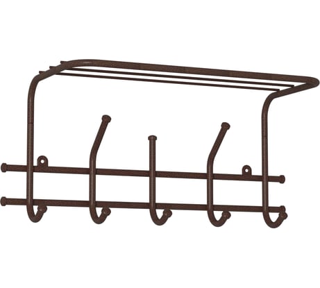 Настенная вешалка ЗМИ с полкой цвет медный антик ВСП278М