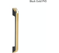 Ручка-скоба дверная HAUSKRAFTER 1844 300 мм, черный/золото глянцевое O-1844-300-Black/Gold PVD