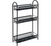 Этажерка / Стеллаж для хранения ЗМИ Ладья 13 / 3 полки / цвет черный Э 399 Ч Э 399  Ч