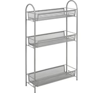 Этажерка-стеллаж для хранения ЗМИ Ладья 13 3 полки цвет металлик Э399Мет