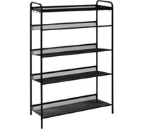 Обувница  Этажерка для обуви ЗМИ 5-и полочная Женева 25  12 пар обуви  Цвет черный ПДО Ж25 Ч ПДО Ж25  Ч