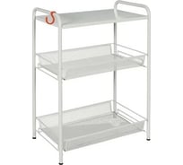 Этажерка-стеллаж для хранения ЗМИ Ладья 33С 3 полки цвет серый Э557С