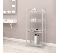 Этажерка-стеллаж для хранения ЗМИ Ладья 243 полки цвет серый Э556С