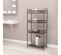 Этажерка-стеллаж для хранения ЗМИ Ладья 24 3 полки цвет медный антик Э556М