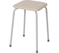 Квадратный табурет ЗМИ Пенёк легкий 184 цвет ваниль Т271В