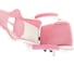 Кресло игровое Бюрократ Knight Kitty/F W Fabric розовое/молочное, пластиковая крестовина, белая подставка для ног 2079448 2