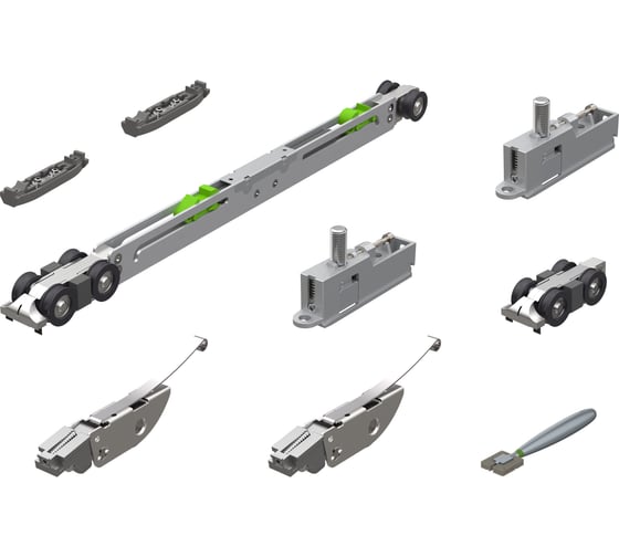 Комплект для раздвижных дверей Armadillo SLD.Scope.SET3.soft close+roller/80 58039