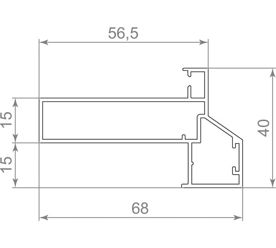Короб Armadillo SWD.Scope, 40/68/3200, frame, BL, 3,2 м 58111