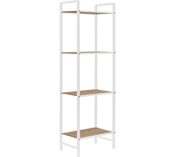 Стеллаж GreenWeen ALTO SMART, белый, ЛМДФ Дуб Каселла, 45x30x145 мм GW-ALTO-SMART-450W-LD-R