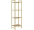 Стеллаж GreenWeen ALTO SMART, золотой, ЛДСП Дуб Каселла, 45x30x145 мм GW-ALTO-SMART-450G-LD-R 1