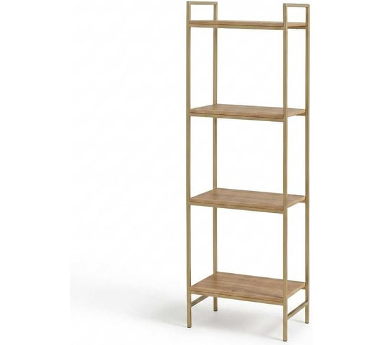 Стеллаж GreenWeen ALTO, золотой, дуб, 45x30x145 мм GW-ALTO-450W-G