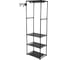 Вешалка-стеллаж BOOMHOUSE WR-001 1730x550x350 мм, 3 полки, металл, черная 701443 1