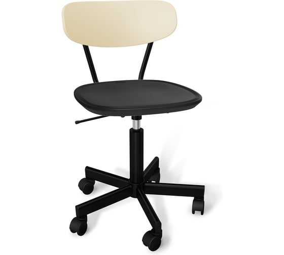 Стул офисный Sheffilton SHT-ST85-2/S121М бежевый/черный/черный муар 4236788702