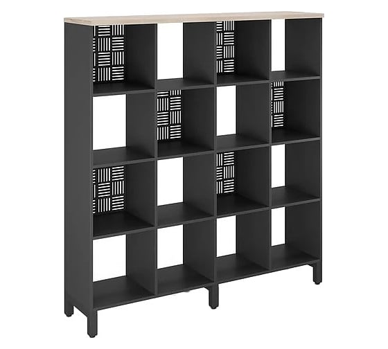 Стеллажная система SQ-4X4 black/natural Kobor 220431
