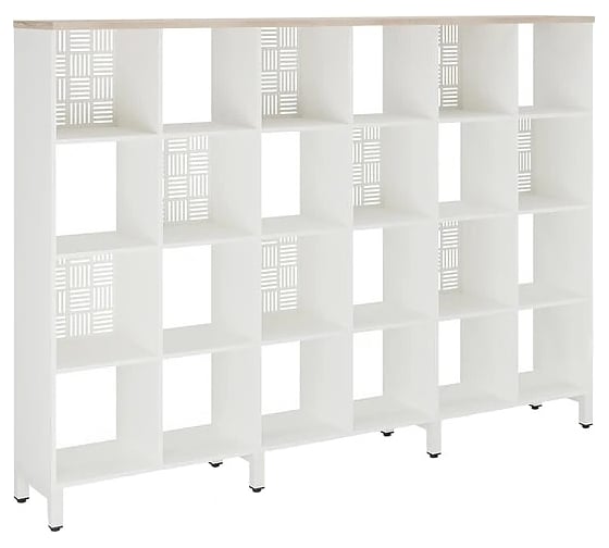 Стеллажная система SQ-4X6 white/natural Kobor 220452