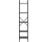Стеллаж Leset Стилвуд 15 узкий, 5 полок, черный/черный 3001-1326 2