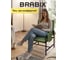 Кресло BRABIX Gentle LC-300, ЛОФТ, пружинный блок, ткань велсофт (плюш), оливковое 533145 15