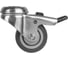 Опора колесная со стопором Ajax WL/B-50R/40 kg (brake) резина, под винт М8 60855 3