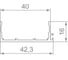 Крышка вертикальная Armadillo под щетку SLD.Scope 43/16/3200 cover AL (3,2 м) 58085 2