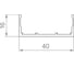 Крышка вертикальная Armadillo SWD/SLD.Scope 40/16/3200 cover AL (3,2 м) 58089 2