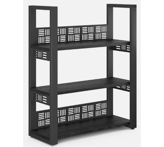 Стеллаж открытый Kobor SО3-60/36 black/wood 221312