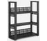 Стеллаж открытый Kobor SО3-60/36 black/wood 221312 1